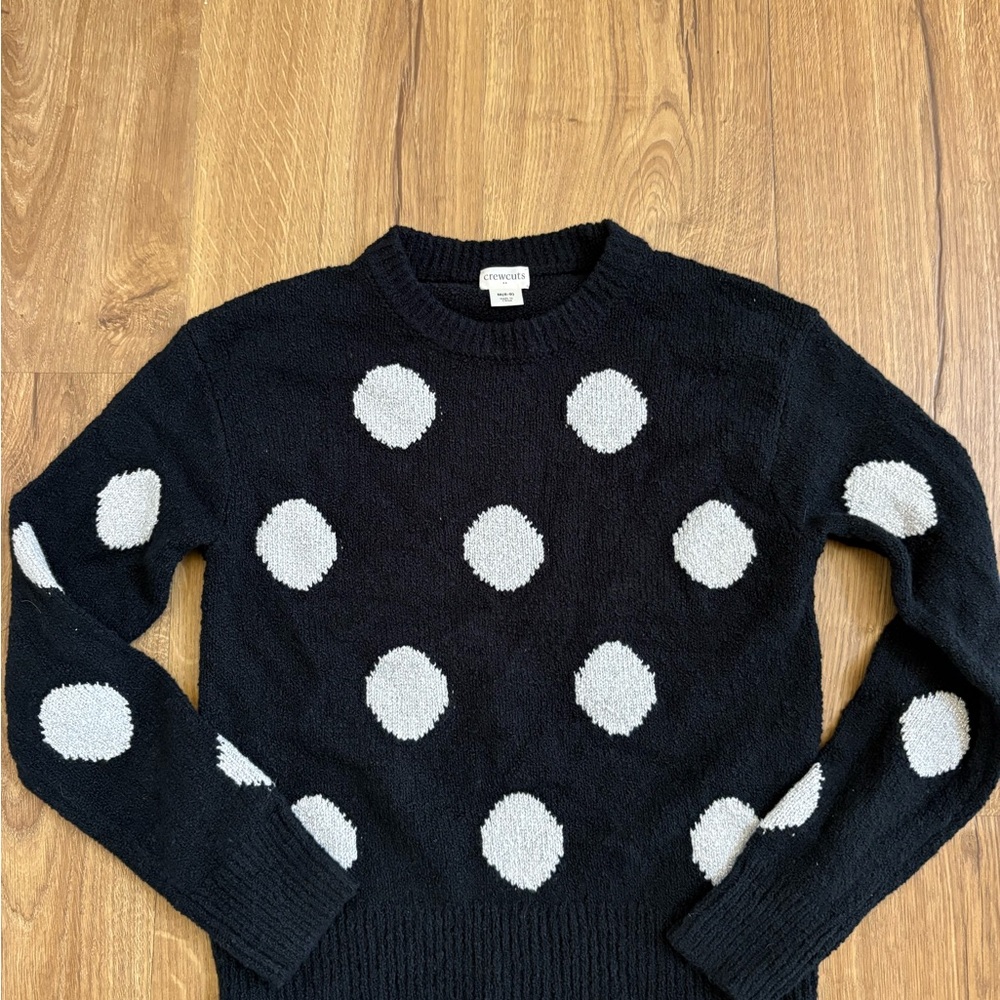 Crewcuts Black and Gray Dot Sweater